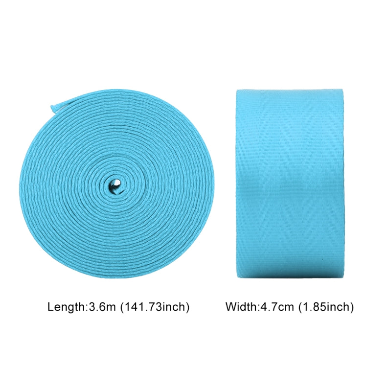 Car Modified Polyester Seat Belt Harness Racing Safety Seat Belt, Length: 3.6m (Baby Blue) by buy2fix