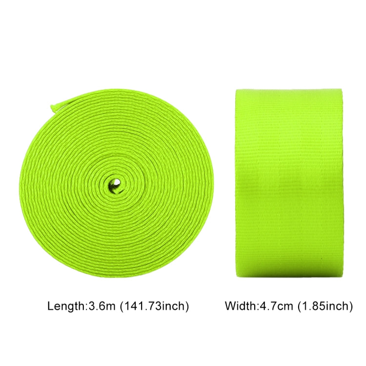 Car Modified Polyester Seat Belt Harness Racing Safety Seat Belt, Length: 3.6m (Fluorescent Green) by buy2fix
