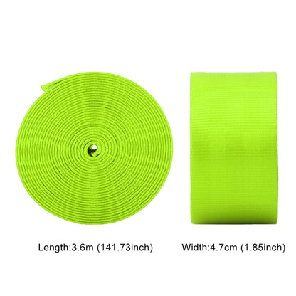 Car Modified Polyester Seat Belt Harness Racing Safety Seat Belt, Length: 3.6m (Fluorescent Green) by buy2fix