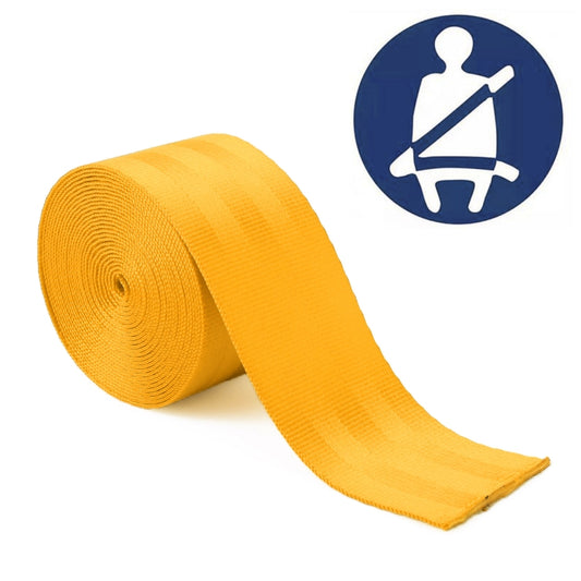 Car Modified Polyester Seat Belt Harness Racing Safety Seat Belt, Length: 3.6m (Yellow) by buy2fix