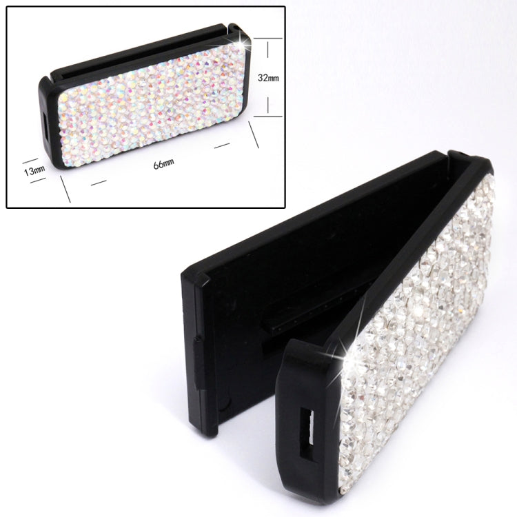 Car Seat Belts Crystal Clip Fixer Tightening Regulator (Black) by buy2fix