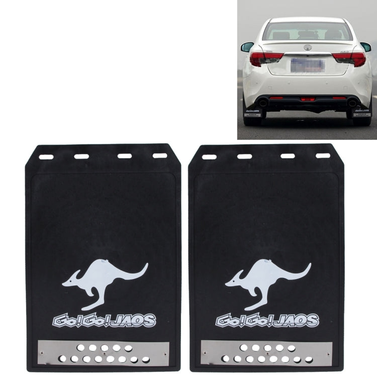 Premium Heavy Duty Molded Splash Front and Rear Mud Flaps Guards, Medium Size, Random Pattern Delivery(Black) by buy2fix