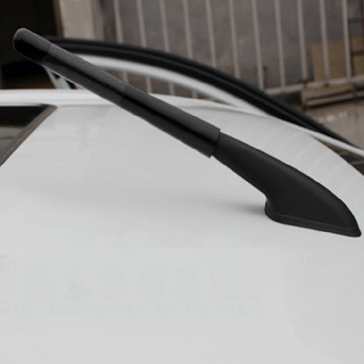 Carbon Fiber Aluminum Short Antenna Polished Universal Screws Base(Big Size)(Black) by buy2fix