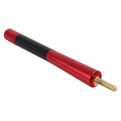 Carbon Fiber Aluminum Short Antenna Polished Universal Screws Base(Big Size)(Red) by buy2fix
