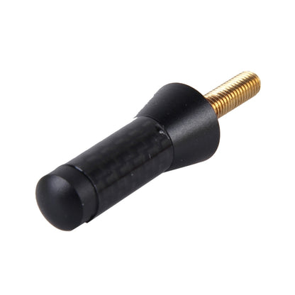 Carbon Fiber Aluminum Short Antenna Polished Universal Screws Base(Small Size)(Black) by buy2fix