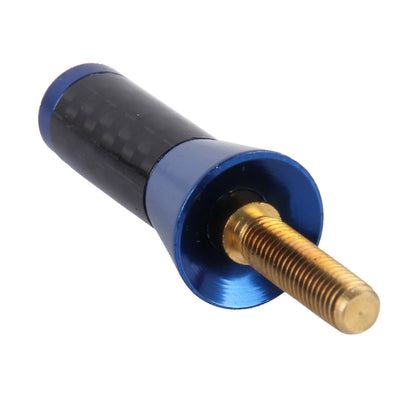 Carbon Fiber Aluminum Short Antenna Polished Universal Screws Base(Small Size)(Blue) by buy2fix