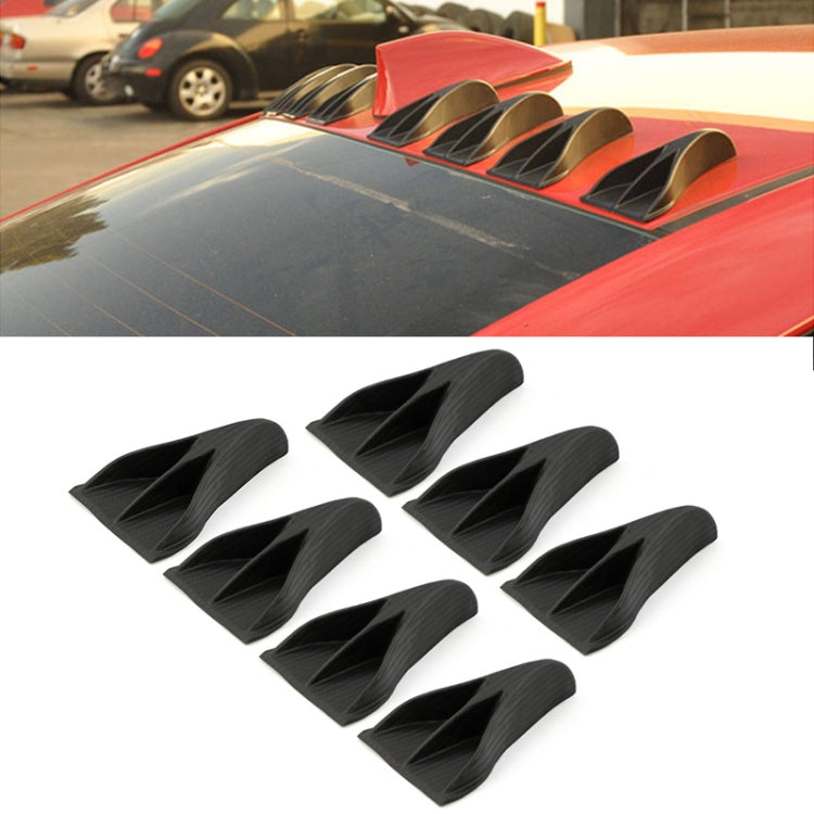 7 PCS Universal Car Eagle Claw Style Shark Fin Diffuser Vortex Generator Roof Spoiler by buy2fix