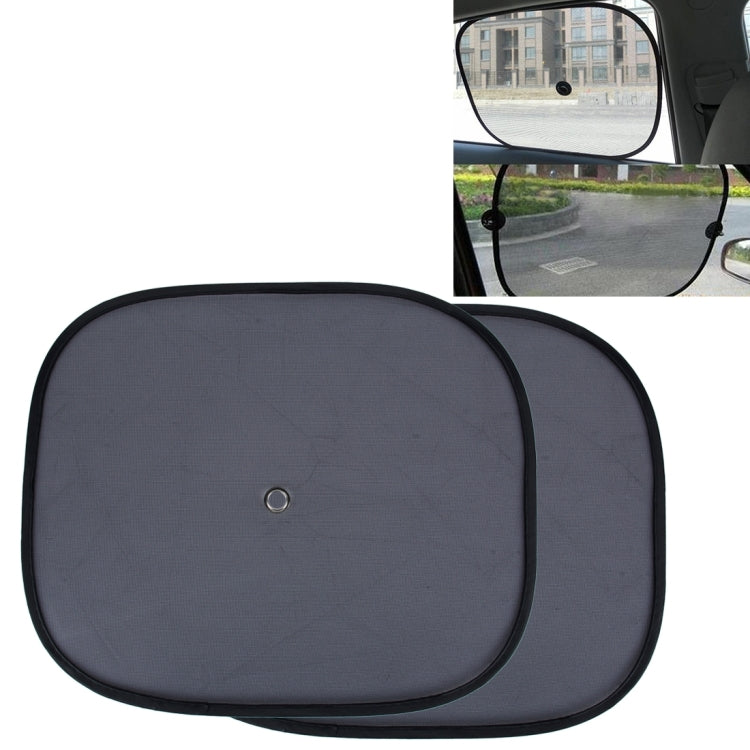 2 PCS Car Window Foldable Shade for Side Blocks UV Rays with Suction Cups by buy2fix
