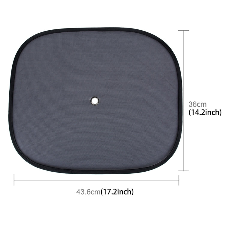 2 PCS Car Window Foldable Shade for Side Blocks UV Rays with Suction Cups by buy2fix