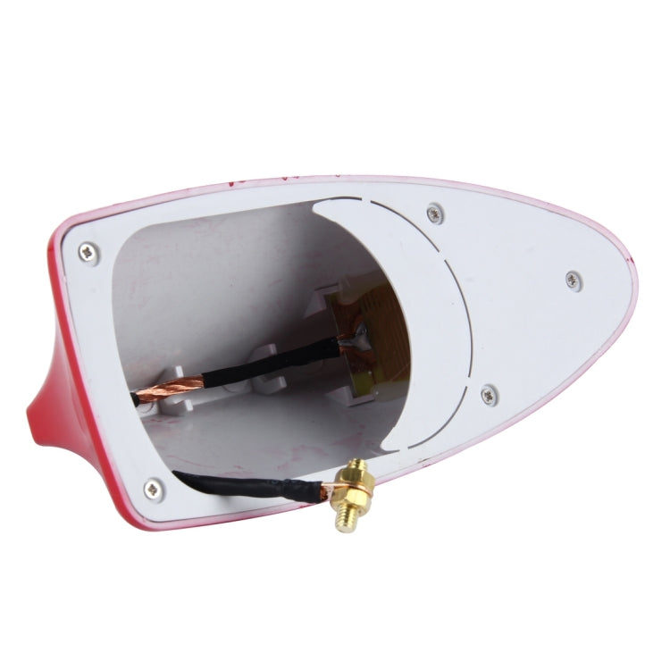 Universal Car Antenna Aerial Shark Fin Radio Signal For Auto SUV Truck Van(Red) by buy2fix