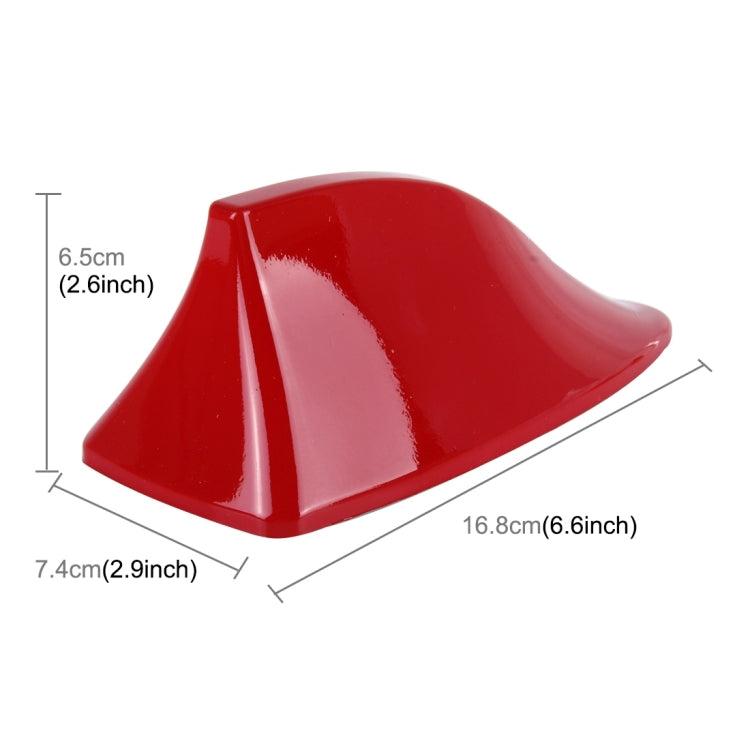Universal Car Antenna Aerial Shark Fin Radio Signal For Auto SUV Truck Van(Red) by buy2fix