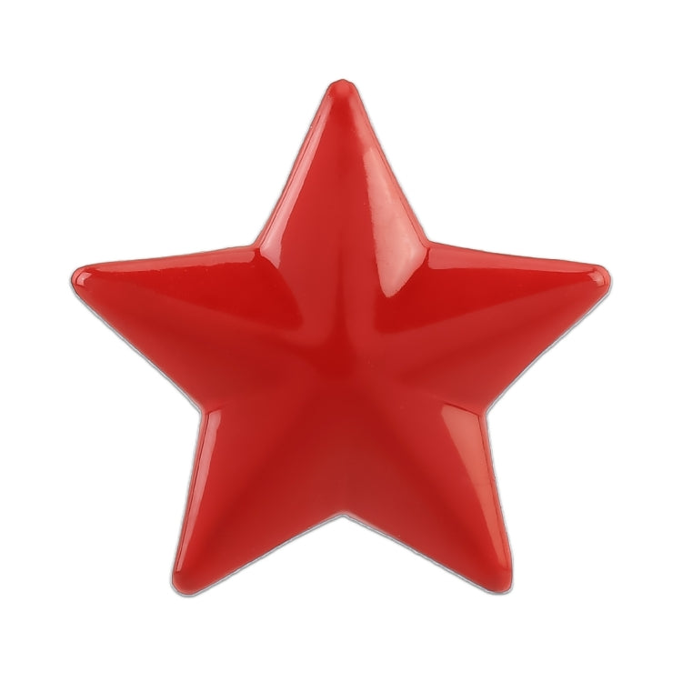 Star Pattern Car Metal Body Decorative Sticker (Red) by buy2fix