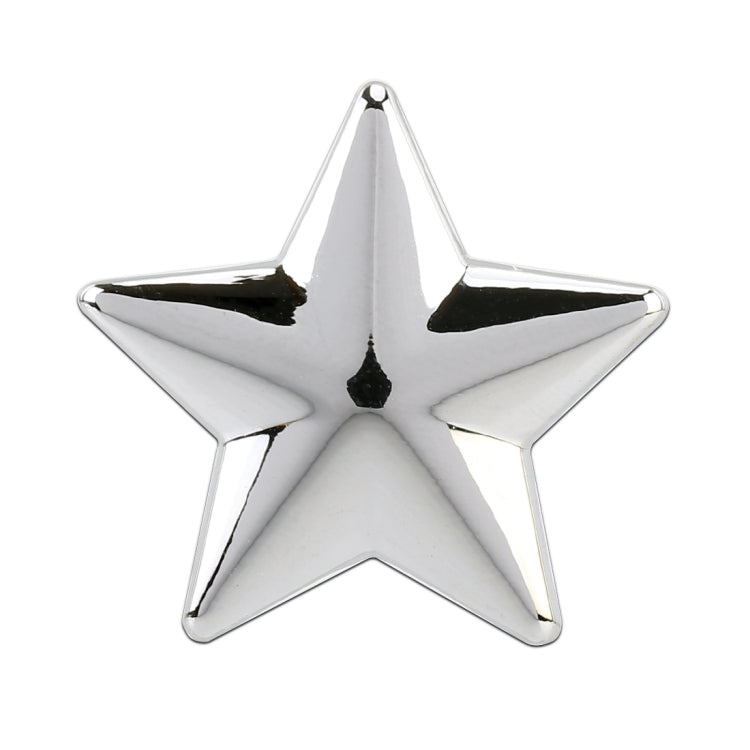 Star Pattern Car Metal Body Decorative Sticker (Silver) by buy2fix