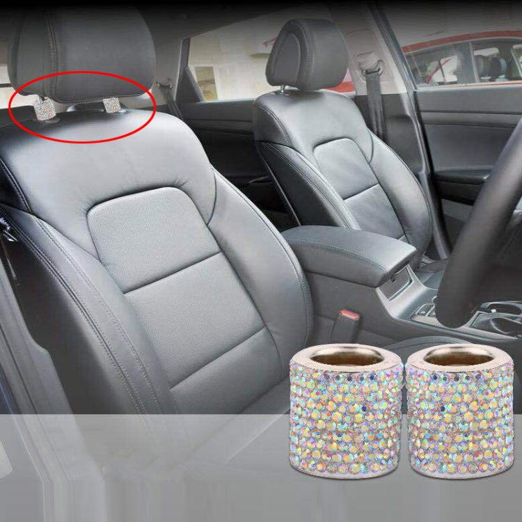 4 PCS Car Crystal Head Pillow Modified Decoration (Green) - Seat Accessories by buy2fix | Online Shopping UK | buy2fix
