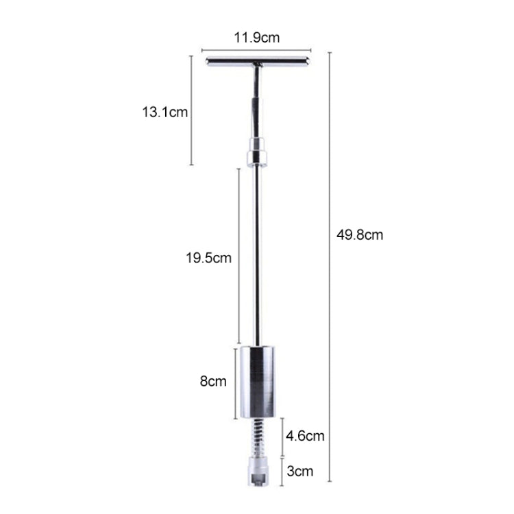 19 in 1 Auto Repair Body Tool Kit Paintless Dent Repair Hail Removal Silver T Bar Slide Hammer Dent Repair Tool Kit by buy2fix