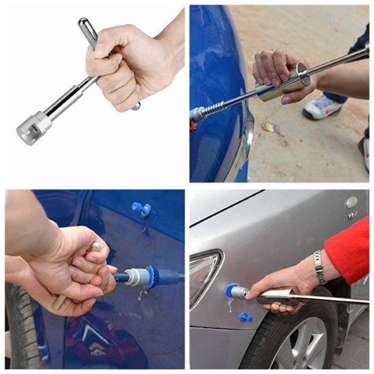 19 in 1 Auto Repair Body Tool Kit Paintless Dent Repair Hail Removal Silver T Bar Slide Hammer Dent Repair Tool Kit by buy2fix