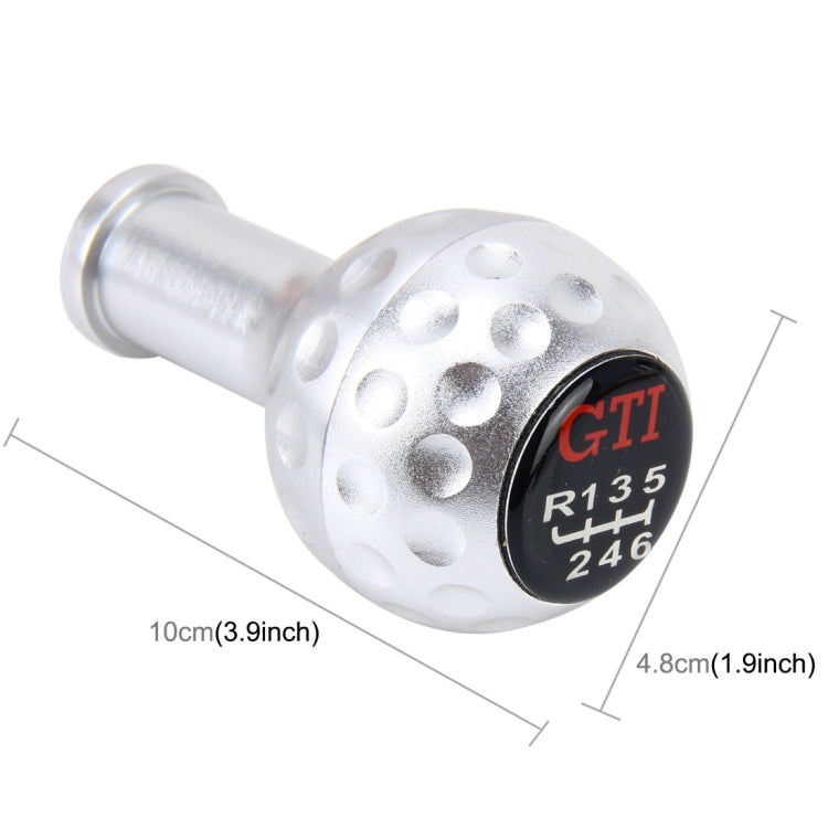 Universal Manual or Automatic Gear Shift Knob Fit for All Car(Silver) by buy2fix