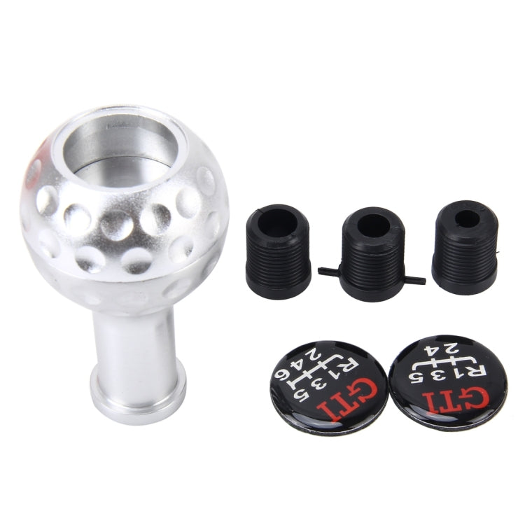 Universal Manual or Automatic Gear Shift Knob Fit for All Car(Silver) by buy2fix