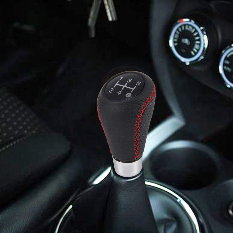 Universal 5-Speed Manual Shift Knob Manual Gear Shift Knob Stick Head Fit for All Car(Red) by buy2fix
