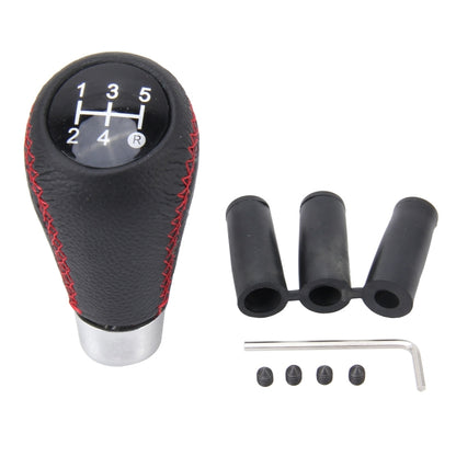 Universal 5-Speed Manual Shift Knob Manual Gear Shift Knob Stick Head Fit for All Car(Red) by buy2fix