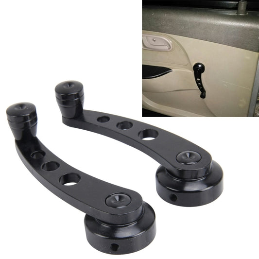 1 Pair Universal Car Wagon Door Window Crank Handle Winder  Manual Door Crank Handle Window Winders(Black) - Glasses & Windows Accessories by buy2fix | Online Shopping UK | buy2fix