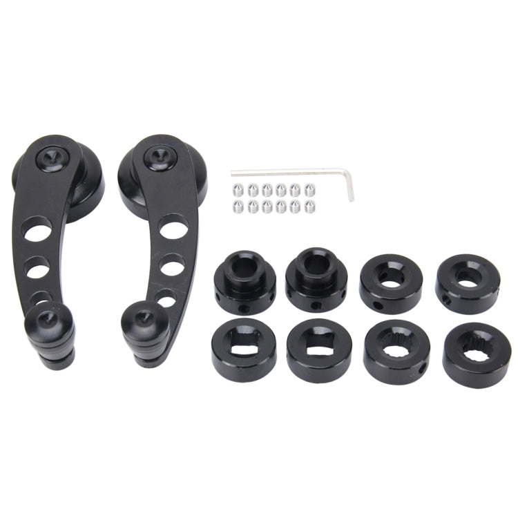 1 Pair Universal Car Wagon Door Window Crank Handle Winder  Manual Door Crank Handle Window Winders(Black) - Glasses & Windows Accessories by buy2fix | Online Shopping UK | buy2fix