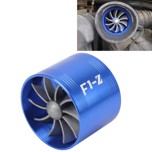 Car Stainless Universal Supercharger F1-Z Single Side Turbine Air Intake Fuel Saver Turbo Turboing Charger Fan Set kit - Air Intake System by buy2fix | Online Shopping UK | buy2fix