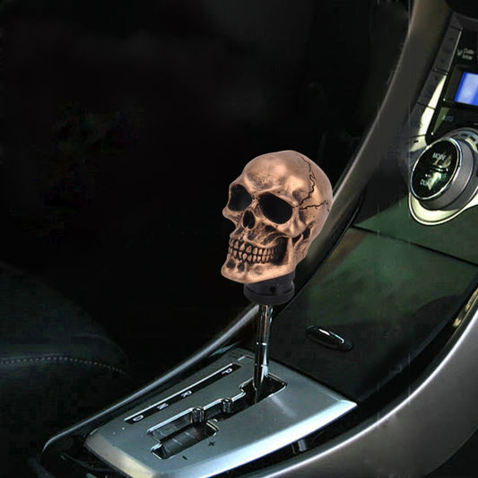 Universal Skull Head Shape Resin ABS Manual or Automatic Gear Shift Knob Fit for All Car - Shift Knob by buy2fix | Online Shopping UK | buy2fix