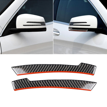 2 PCS Car Carbon Fiber Rearview Mirror Anti-collision Strip Protection Guards Trims Stickers for Mercedes-Benz by buy2fix