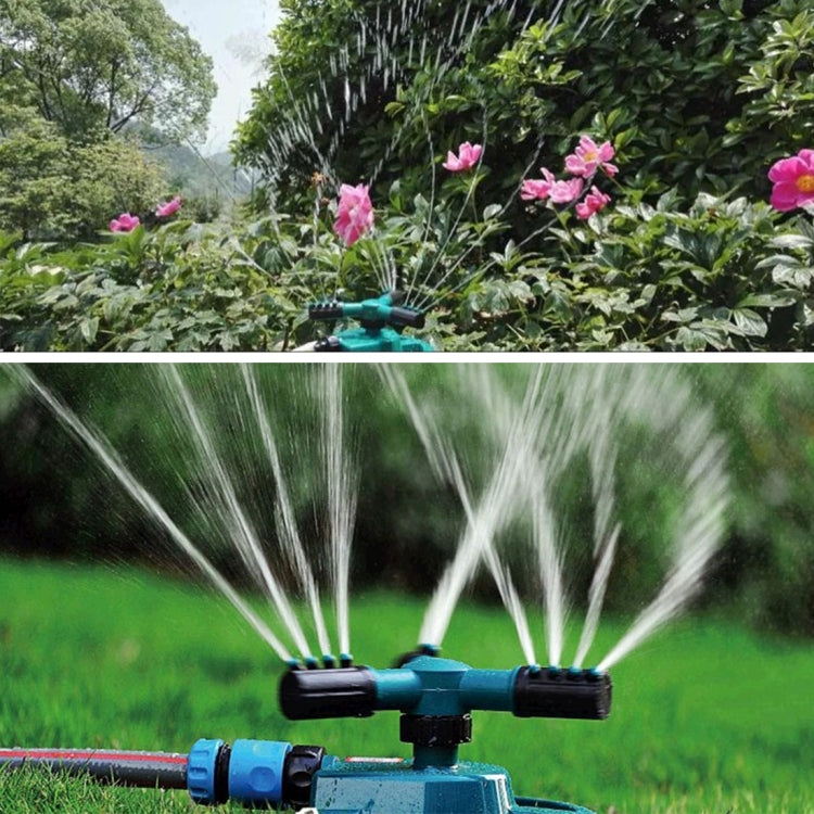Garden Automatic Rotating Nozzle 360 Degree Rotary Automatic Sprinkler Garden Lawn Watering Nozzle,Applicable for 1/2 inch Water Pipes(Blue) - Watering & Irrigation by buy2fix | Online Shopping UK | buy2fix