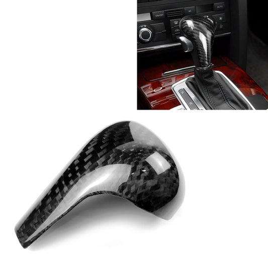 For Left Driving Universal Carbon Fiber Car Gear Shift Knob Modified Shifter Lever Knob for AUDI A4 / A5 / A6 / A7 / Q5 Q7 by buy2fix