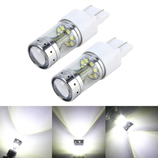2 PCS 7443 60W Car Auto Brake Light with 12 XB-D Lamps, DC 12V(White Light) - Brake Lights by buy2fix | Online Shopping UK | buy2fix