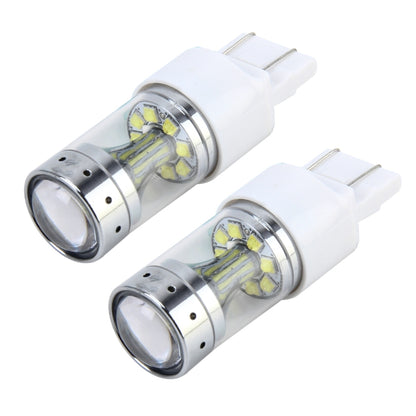 2 PCS 7443 60W Car Auto Brake Light with 12 XB-D Lamps, DC 12V(White Light) - Brake Lights by buy2fix | Online Shopping UK | buy2fix
