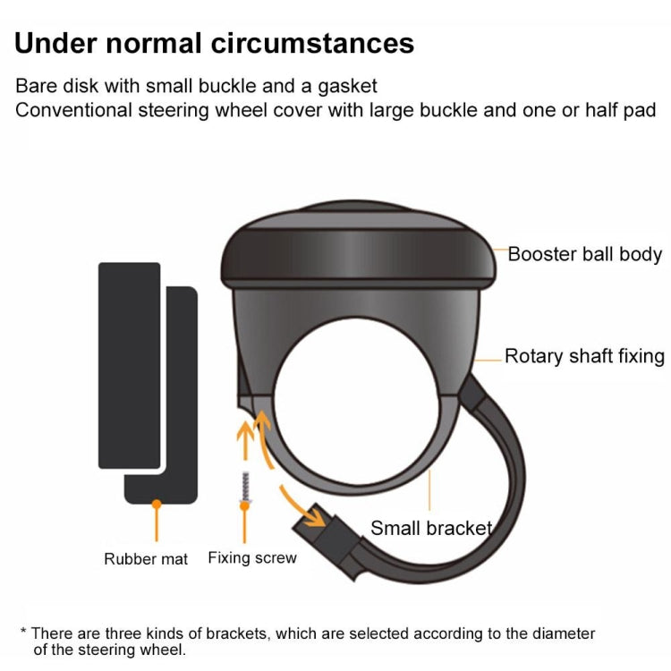 Creative Car Steering Wheel Auxiliary Booster (Black) by buy2fix