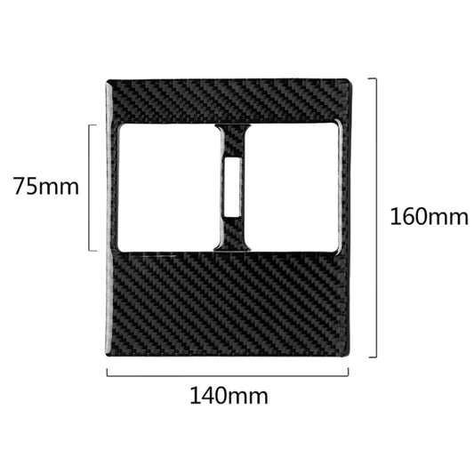 Car Carbon Fiber Rear Air Outlet Panel Decorative Sticker for Mercedes-Benz W204 2007-2013 by buy2fix