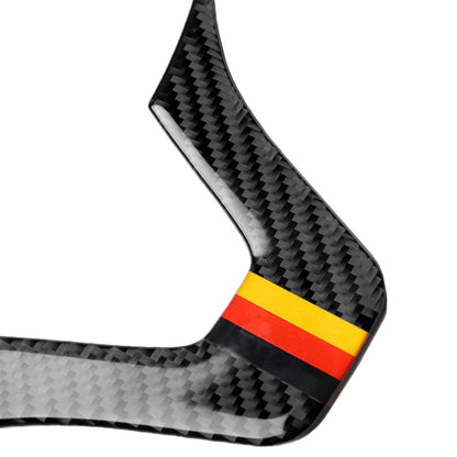 Car German Flag Carbon Fiber Steering Wheel Decorative Sticker for Mercedes-Benz by buy2fix