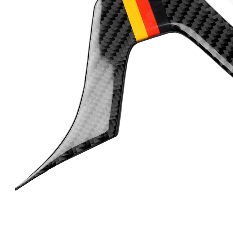 Car German Flag Carbon Fiber Steering Wheel Decorative Sticker for Mercedes-Benz by buy2fix