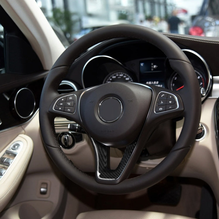 Car Carbon Fiber Steering Wheel Decorative Sticker for Mercedes-Benz by buy2fix