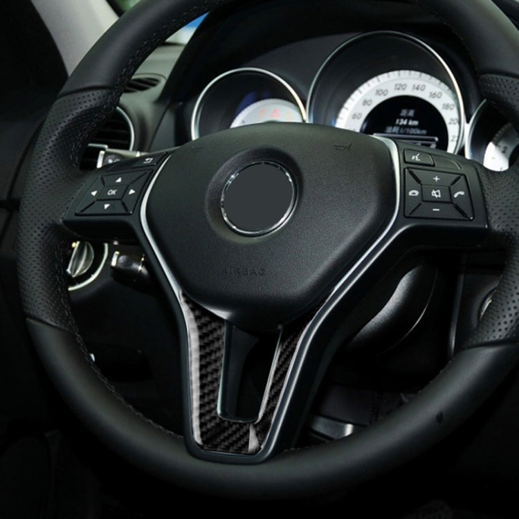 Car Carbon Fiber Steering Wheel Decorative Sticker for Mercedes-Benz by buy2fix