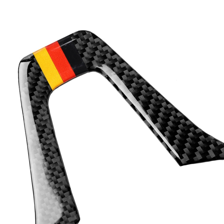 Car German Flag Carbon Fiber Steering Wheel Decorative Sticker for Mercedes-Benz by buy2fix