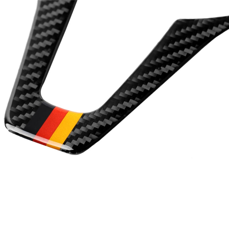 Car German Flag Carbon Fiber Steering Wheel Decorative Sticker for Mercedes-Benz by buy2fix