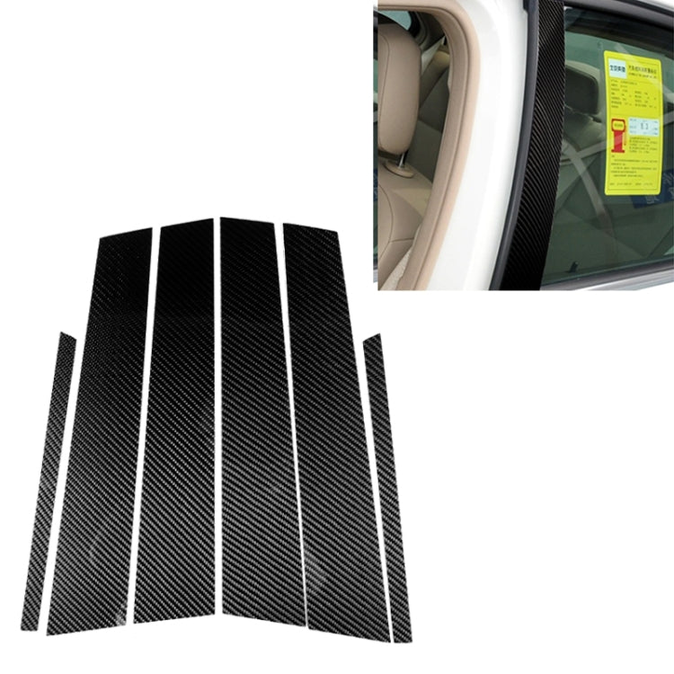 Car Carbon Fiber B Column Decorative Sticker for Mercedes-Benz W204 2007-2013 by buy2fix