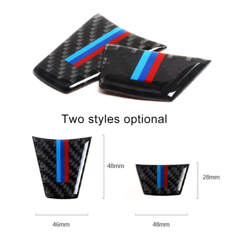 Car Carbon Fiber Steering Wheel Decorative Sticker for BMW E90 / E92 by buy2fix