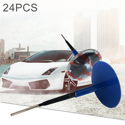 24 PCS 4mm Mushroom Nail-tyre Film Tyre Cold Patch Film Rubber Tire Repair Kit by buy2fix