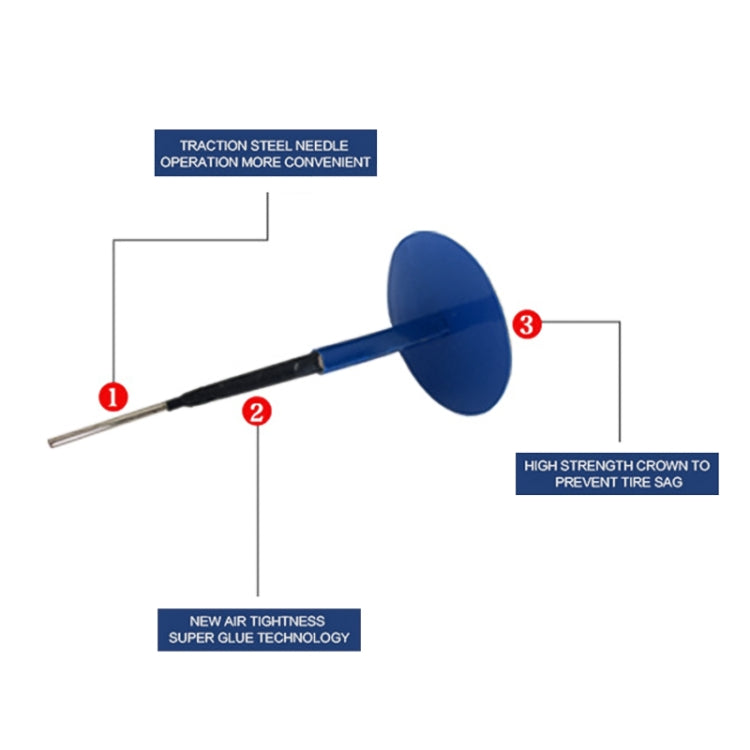 24 PCS 4mm Mushroom Nail-tyre Film Tyre Cold Patch Film Rubber Tire Repair Kit by buy2fix