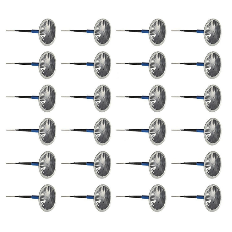 24 PCS 6mm Mushroom Nail-tyre Film Tyre Cold Patch Film Rubber Tire Repair Kit by buy2fix