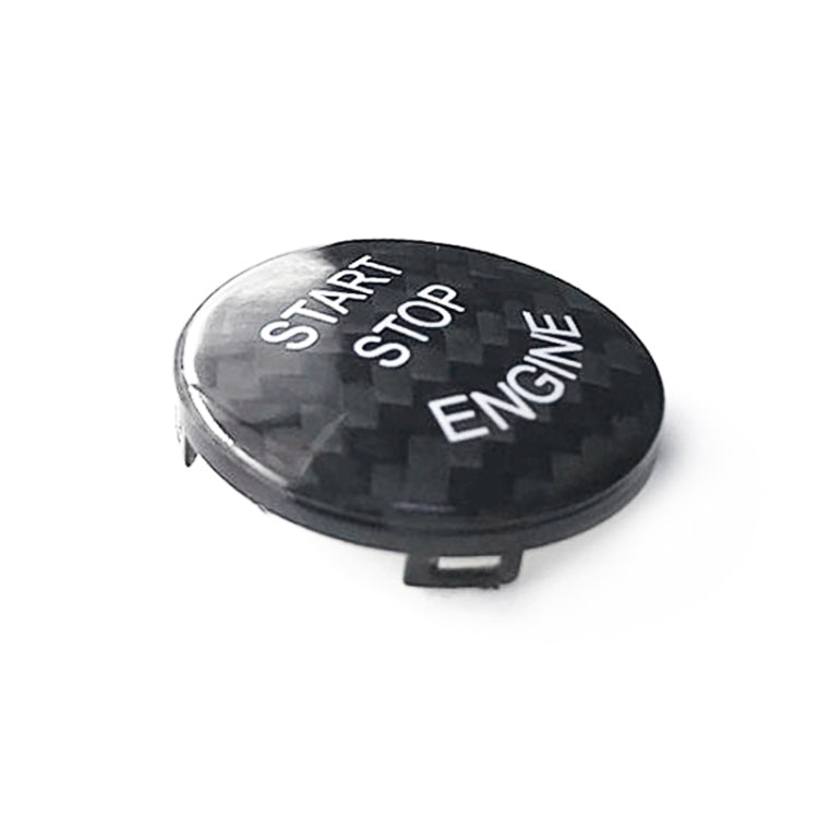 Car Carbon Fiber Engine Start Button Decoration Cover Trim for BMW E Chassis (Black) by buy2fix
