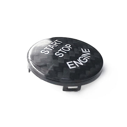Car Carbon Fiber Engine Start Button Decoration Cover Trim for BMW E Chassis (Black) by buy2fix