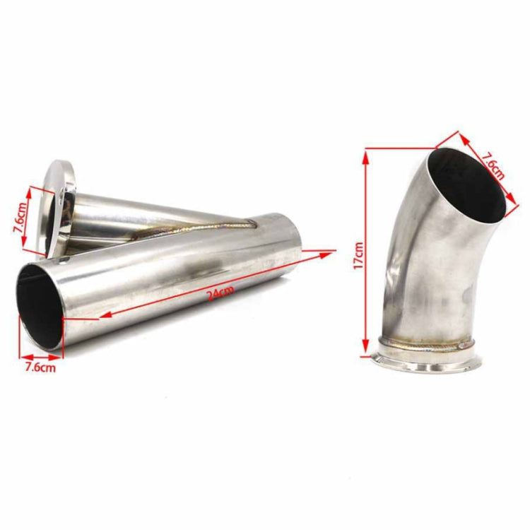 CNSPEED Stainless Steel Car Remote Control Electric Exhaust Valve Pipe Set, Size: 2.5 inch - Exhaust Pipes by buy2fix | Online Shopping UK | buy2fix