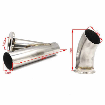 CNSPEED Stainless Steel Car Remote Control Electric Exhaust Valve Pipe Set, Size: 2.5 inch - Exhaust Pipes by buy2fix | Online Shopping UK | buy2fix